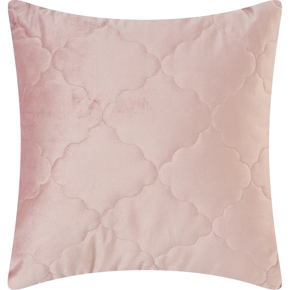 Подушка Ромб 50x50 см цвет розовый LINEN WAY STLM-2038818