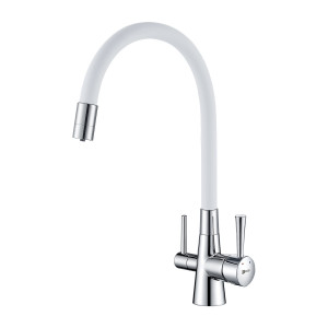 LM3075C-White Смеситель Comfort для кухни с подключением к фильтру с питьевой водой LEMARK COMFORT