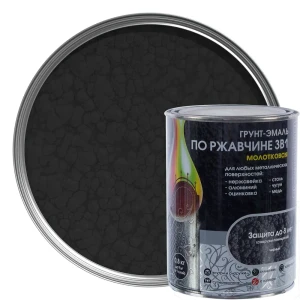 Грунт эмаль по ржавчине 3 в 1 молотковая Dali Special цвет черный 0.8 кг 18452208 STLM-2174455
