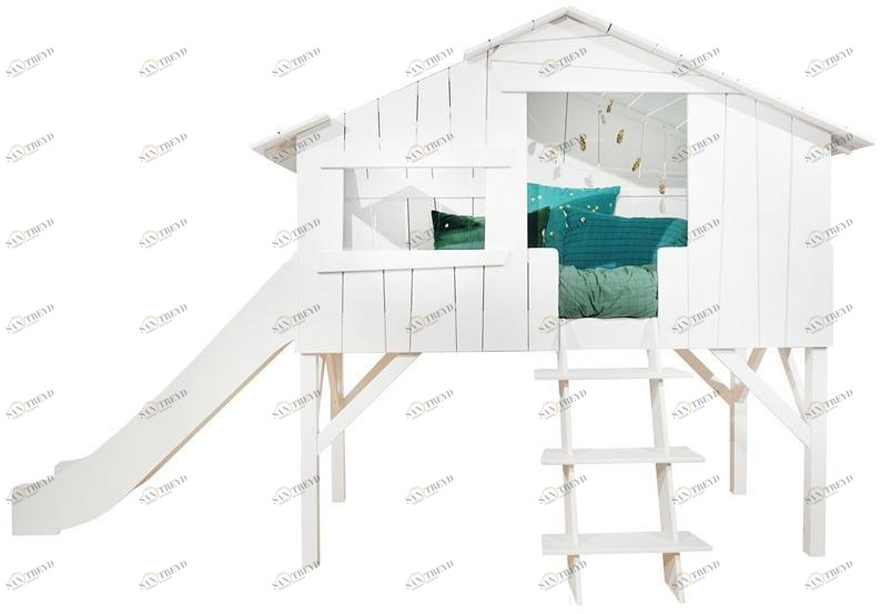 Mathy by Bols Кровать-чердак из мдф с горкой Lits creatifs sun-id-1469092