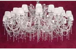 Masiero Крашеная металлическая люстра с кристаллами Maria teresa