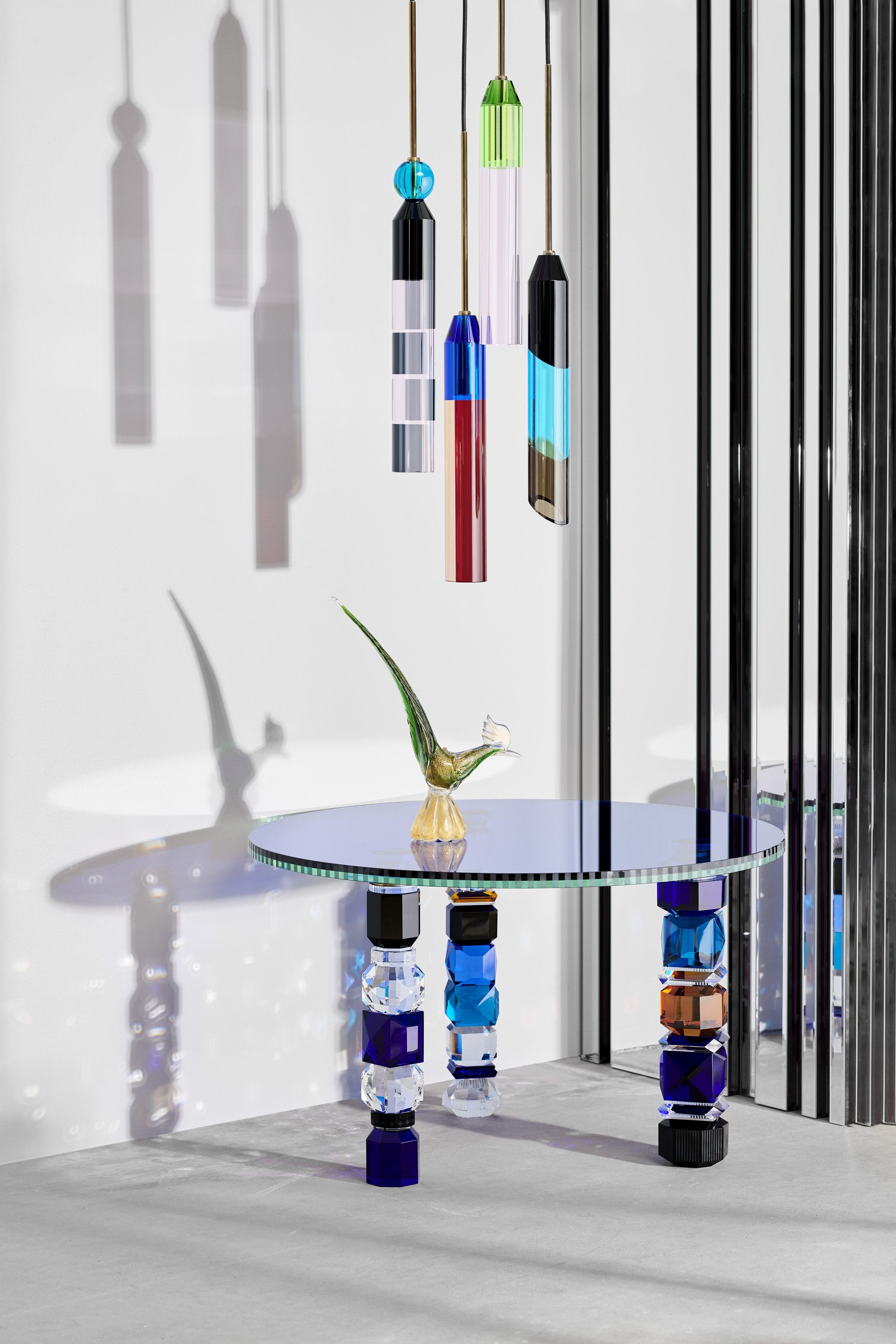 Круглый Хрустальный стол для гостиной Reflections Copenhagen DETROIT ARCH-00103475 - Вид №1