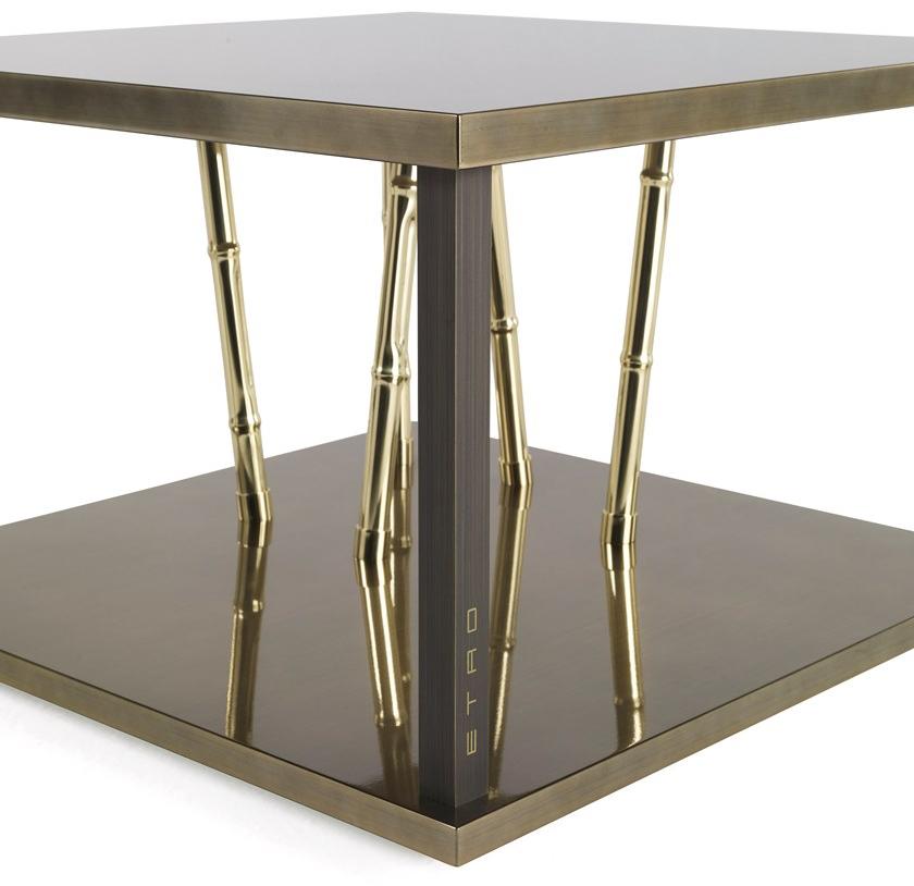 ETRO Home Interiors Квадратный деревянный журнальный столик Taxila E.tax.232.a - Вид №2