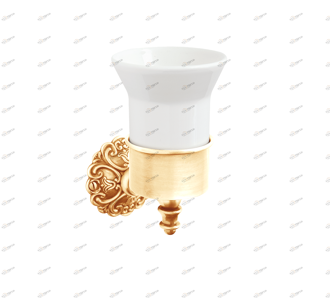 Gentry Home Настенный керамический подстаканник Ivy Темное золото GH102771 