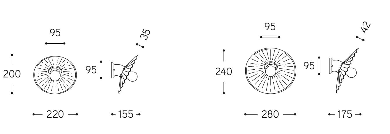 Настенный светильник с фиксированной рукояткой Aldo Bernardi вытяжки ARCH-00039379 - Вид №3