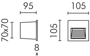 SIMES Светодиодный ступень из литого под давлением алюминия Eos sun-id-1392202 - Вид №6
