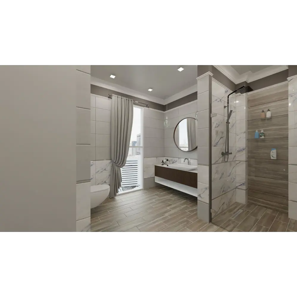 Плитка настенная Montblanc Light МРА 30x60 см 1.62 м² цвет белый 84299700 STLM-2052598 Santreyd - Вид №5