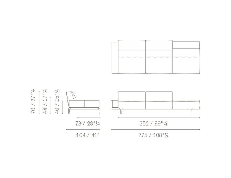 Ткань диван Poltrona Frau коллекция-диваны и кресла ARCH-00009449 - Вид №12
