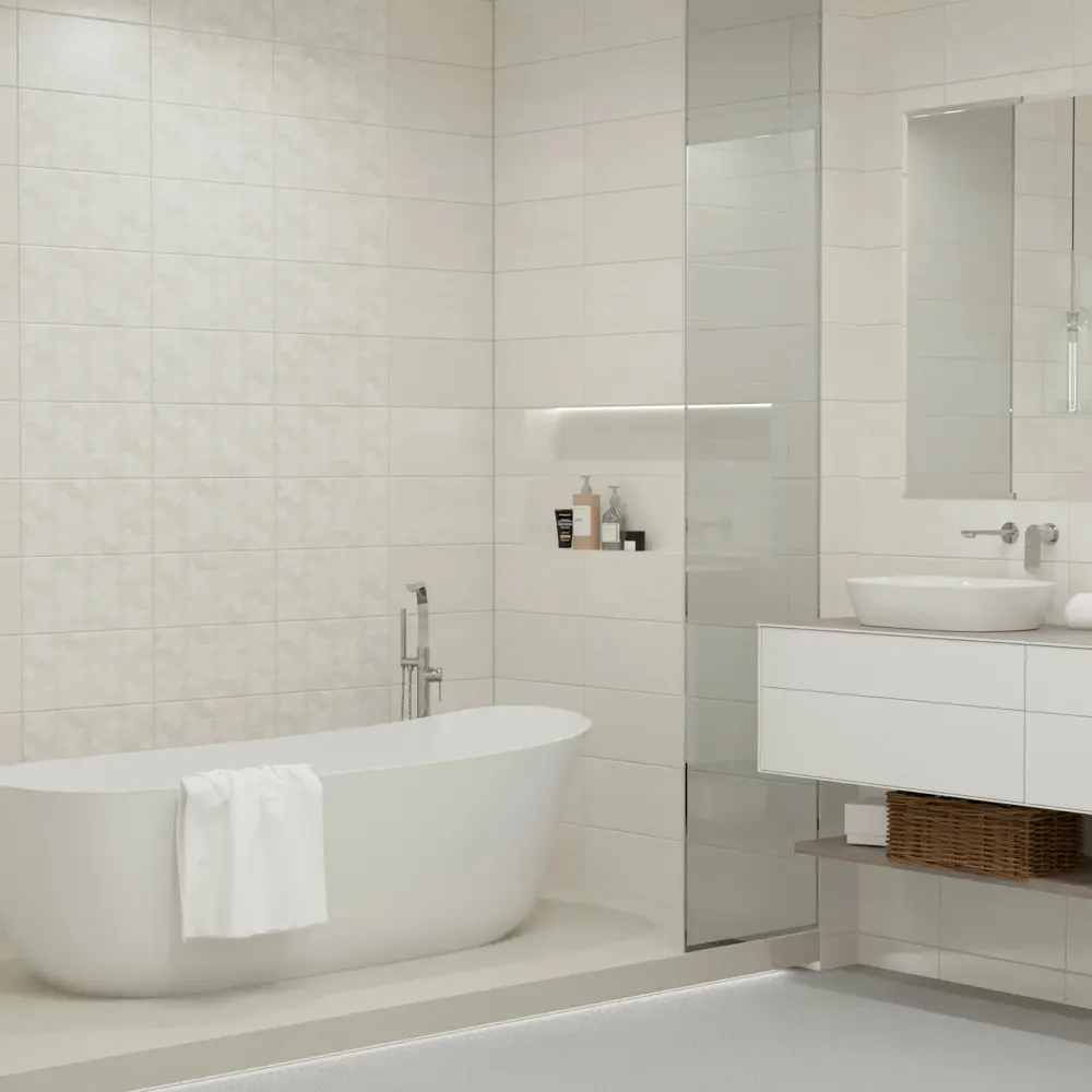 Santreyd Mersey Travertine - настенная плитка под травертин 20x40 см 89364573 STLM-0948798 - Вид №5