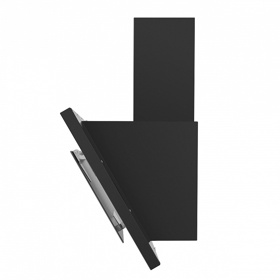 TOWER Light 60 Black Glass Black Вытяжка tower light 60 чёрный/чёрное стекло/ • тип: настенная• цвет: черный• управление: кнопочное• ширина, мм: 600• полная потребляемая мощность, вт: 150• количество скоростей: 3• максимальная производительность, м3/ч: 47 Santreyd  - Вид №5