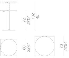 Lapalma Круглый стол с регулируемой высотой Brio sun-id-1426236 - Вид №6