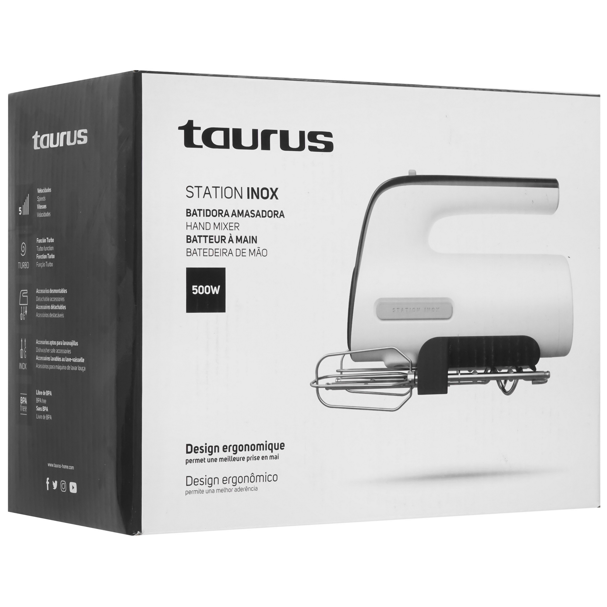 9920430 Миксер Taurus Station Inox серебристый STDN-0109920 - Вид №8