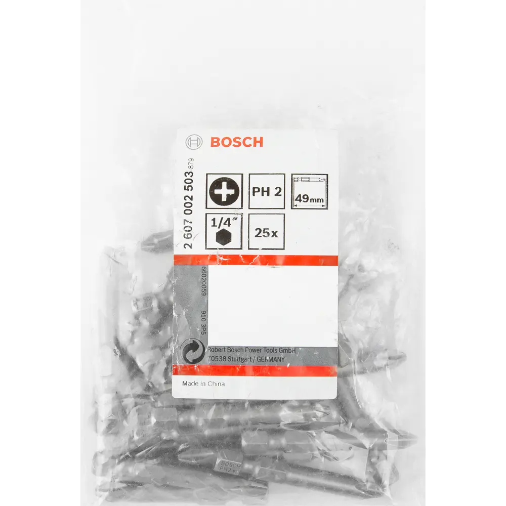 Бита крестовая Bosch Extra Hard 2607002503 PH2x49 мм, 25 шт. 83433307 STLM-2171317 BOSCH PROFESSIONAL  - Вид №1
