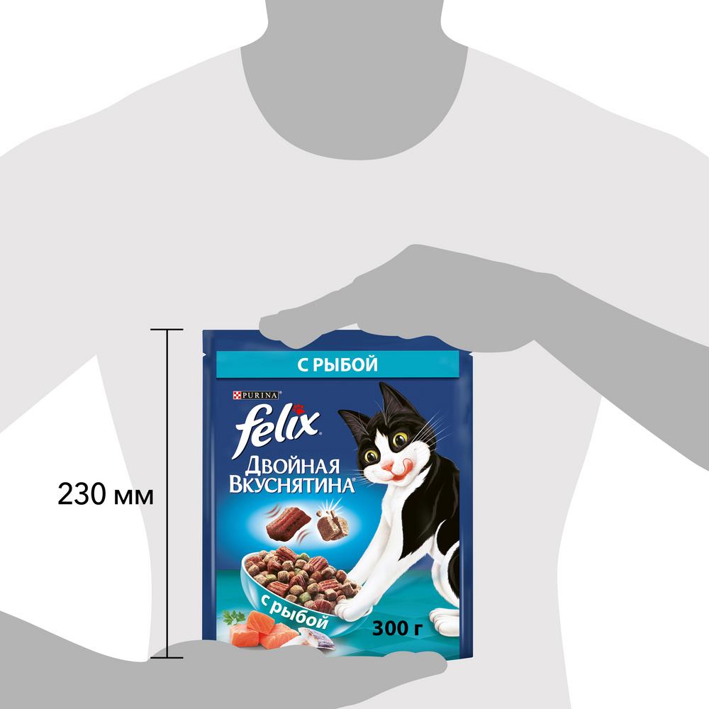 ПР0042234 Корм Двойная Вкуснятина с рыбой, сух. 300 г FELIX  - Вид №7