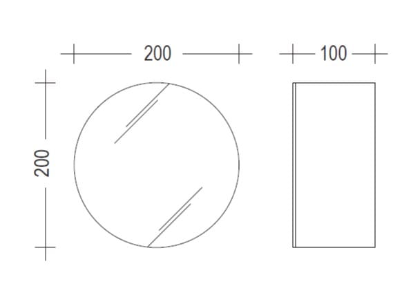 Настенное круглое зеркало Moab M3 ARCH-00144552 - Вид №1