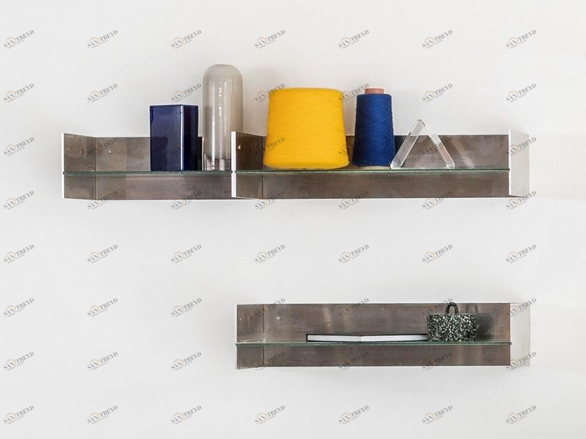 Atelier Belge Полка из алюминия и стекла Totem sun-id-1473208