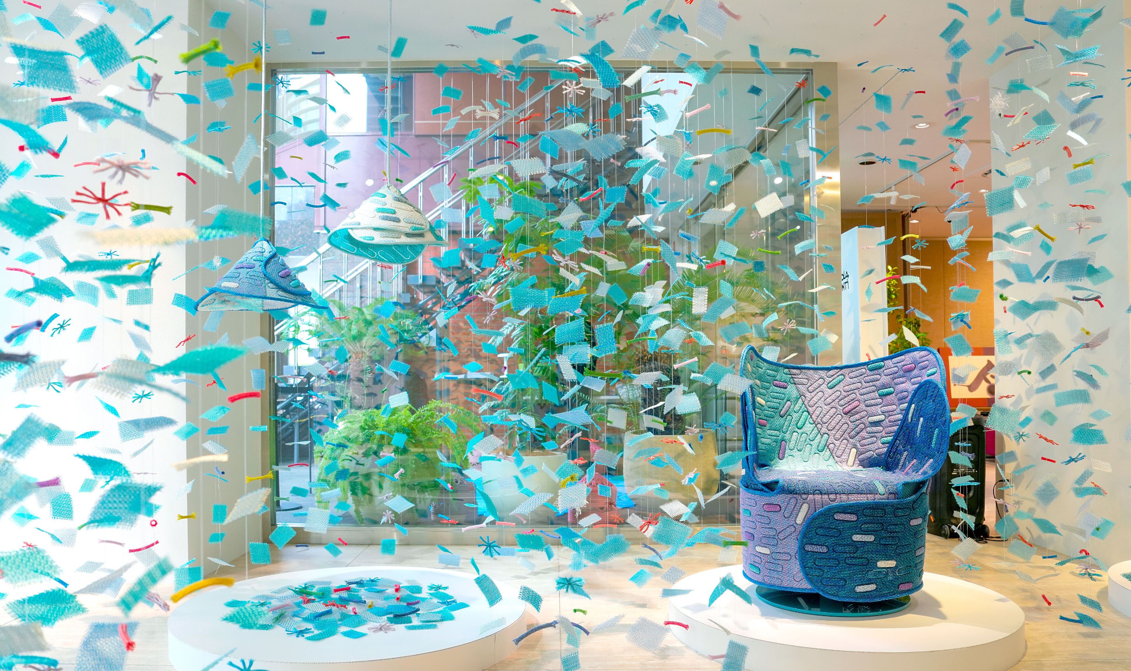 Подвесной светильник для наружного и внутреннего освещения из ткани Maris Paola Lenti Hana-arashi ARCH-00062169 - Вид №2