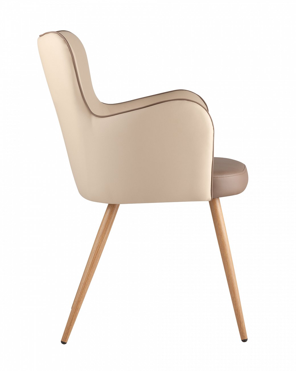 Стул с подлокотниками мягкий коричневый "Космос" STOOL GROUP ДИЗАЙНЕРСКИЕ 00-3881962 Коричневый  - Вид №2