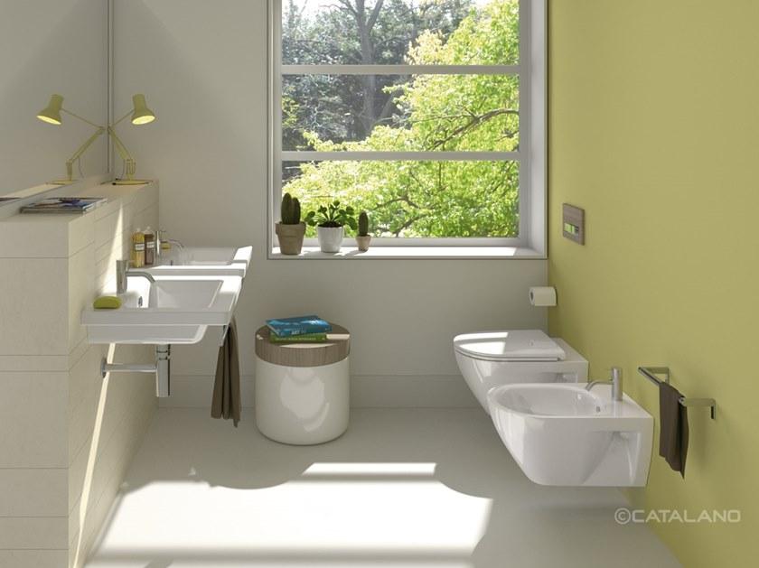 1vsli00 Подвесной унитаз настенный Белый CERAMICA CATALANO NEW LIGHT Италия - Вид №3