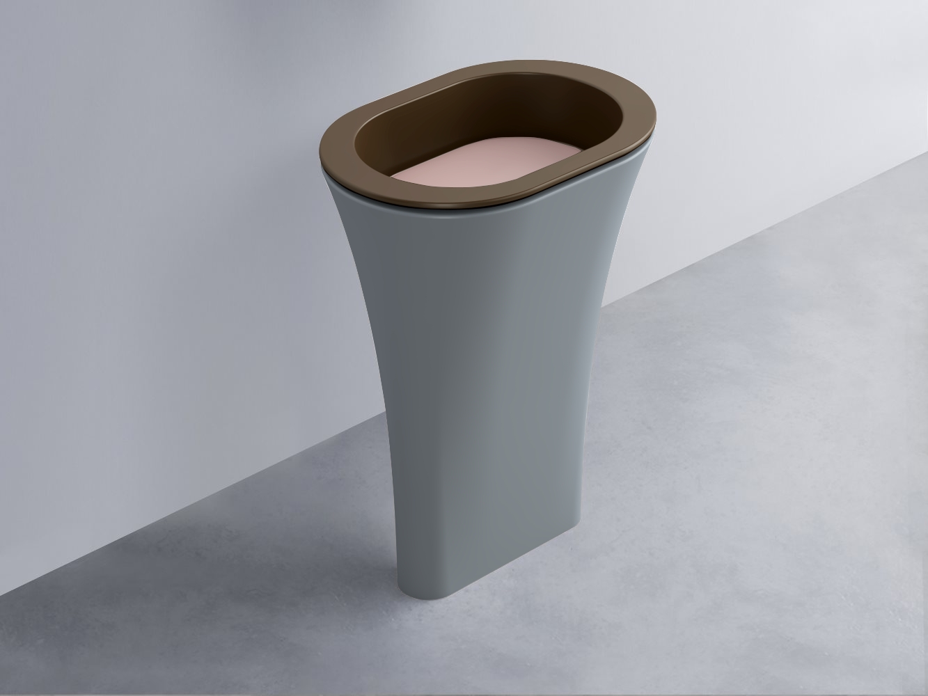 AMLA65-CA+AMPILO-CP+AMCOLO-BR Раковина Amedeo Ovale отдельностоящая cielo Enjoy + Amedeo Ceramica Cielo