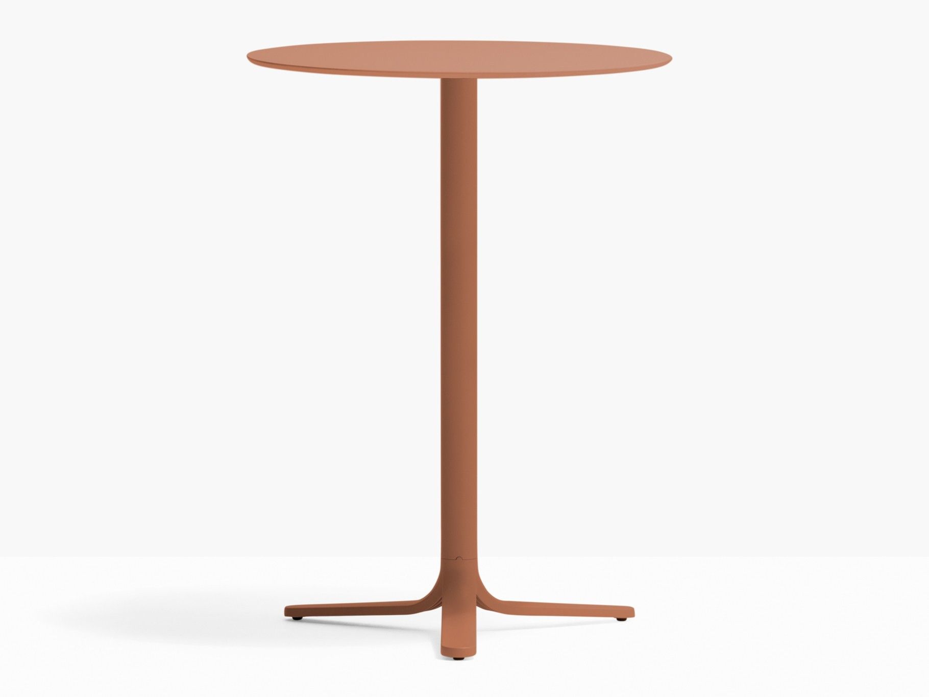 Высокий круглый стол из литого алюминия со спицевым основанием Pedrali Fluxo ARCH-00116998