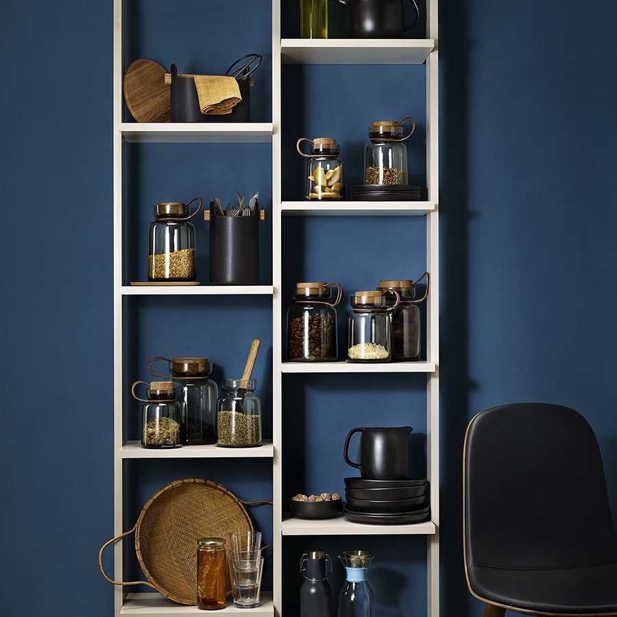 Банка с дубовой крышкой 2 л серая Silhouette EVA SOLO  00-3872315 Бежевый;серый  - Вид №1