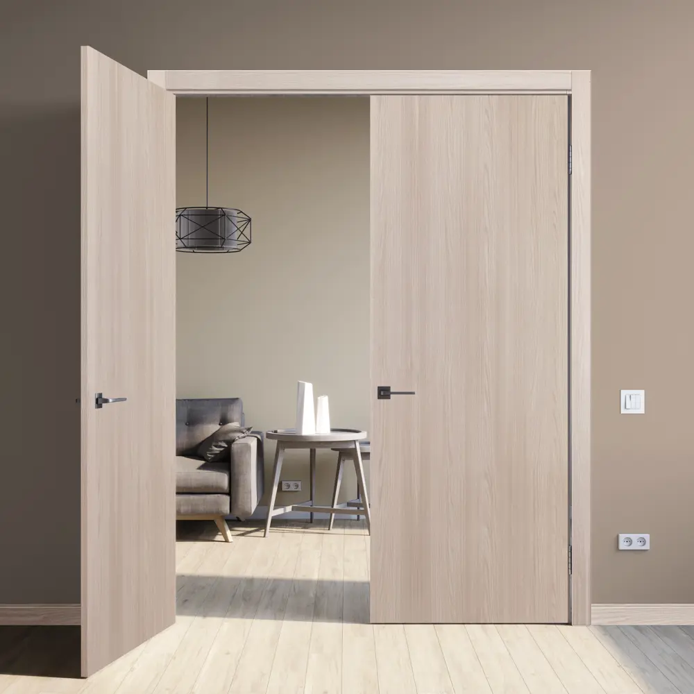 Дверь межкомнатная глухая Мирра 90x200 см Hardflex цвет ясень бора с замком и петлями 85546843 STLM-2133624 МАРИО РИОЛИ  - Вид №7