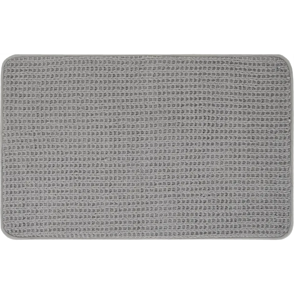 Коврик для ванной комнаты Swensa String 80x50 см цвет серый 83784082 STLM-2195318 BSM