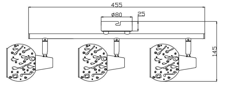Спот настенный цвета хром Rivoli Gocce 7007-703 RIVOLI GOCCE 00-3924514 Хром  - Вид №2