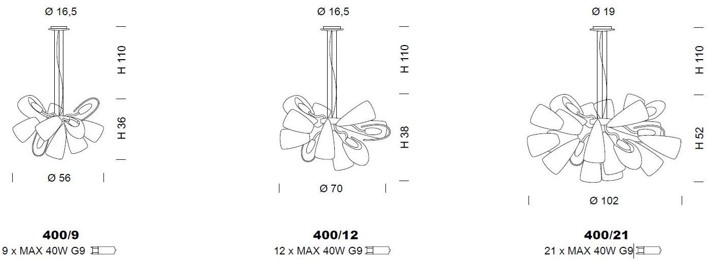 Sylcom Люстра из стекла Mocenigo 400 - Вид №4
