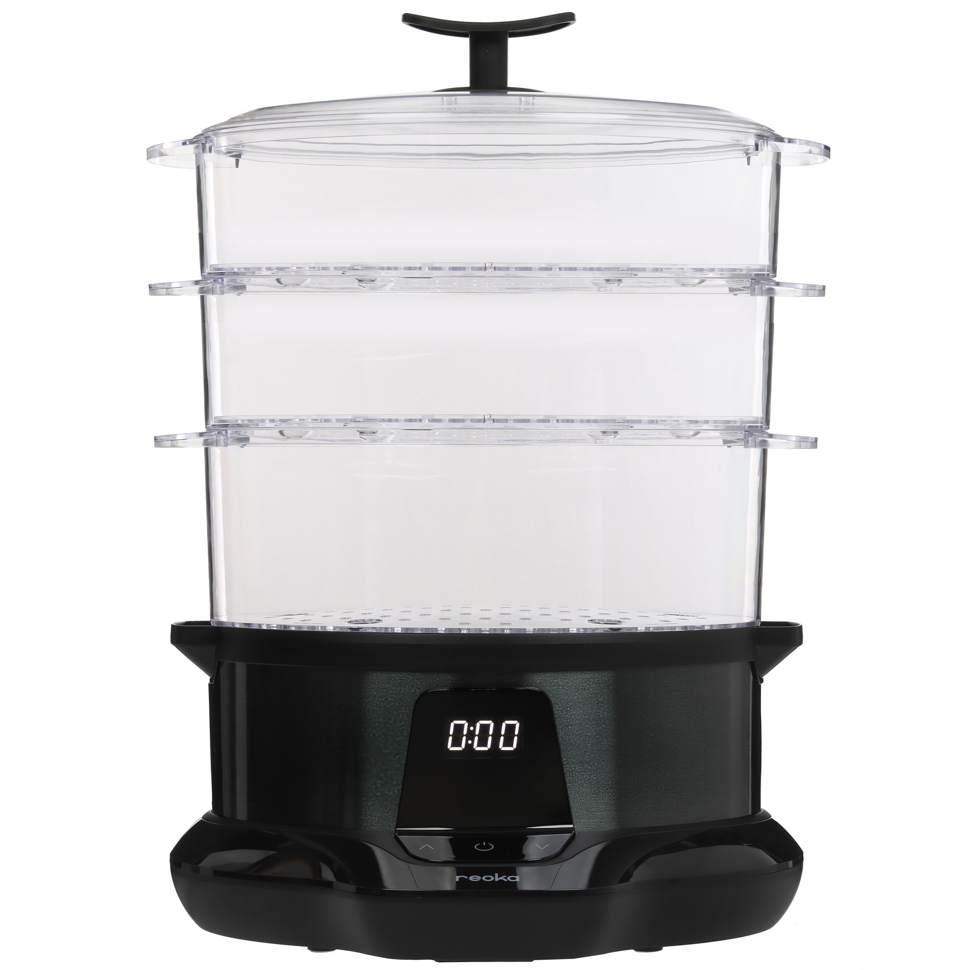 9121207 Пароварка Reoka RKFS-D103 черный STDN-0076469 - Вид №1