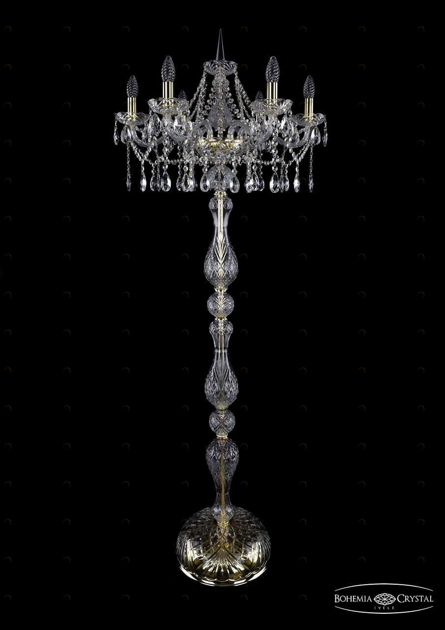 Торшер Bohemia Ivele 1413T1/6/200-160/G BOHEMIA IVELE ПОД СТАРИНУ, СВЕЧА, ЭЛИТНЫЕ 219613 Золото 