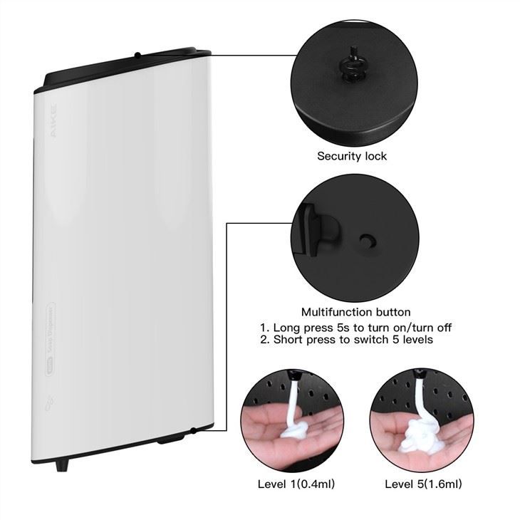Автоматический дозатор пенящегося мыла AIKE AK3160_355  - Вид №4