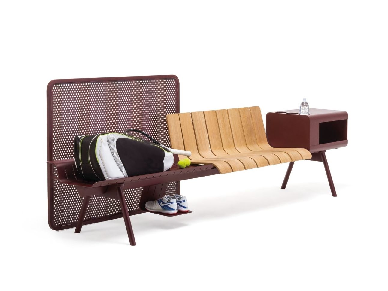 Алюминиевая и деревянная скамья со спинкой Ethimo Ace ARCH-00122616 - Вид №26