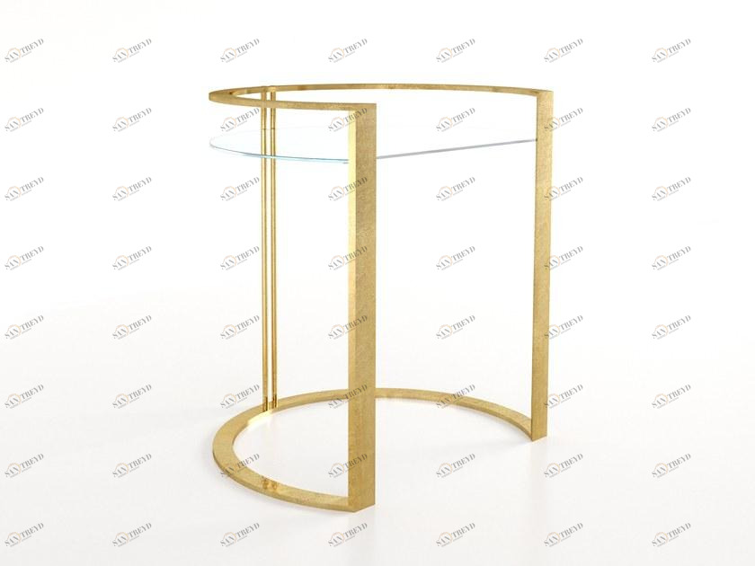 Barel Журнальный столик / прикроватный столик из железа и стекла sun-id-1419157