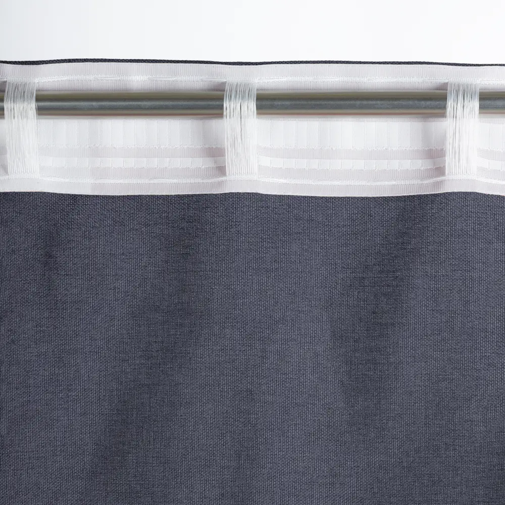 Штора Kreaforta Looks серый рогожка 200x260 см со скрытыми петлями 89409076 STLM-1568135 - Вид №6