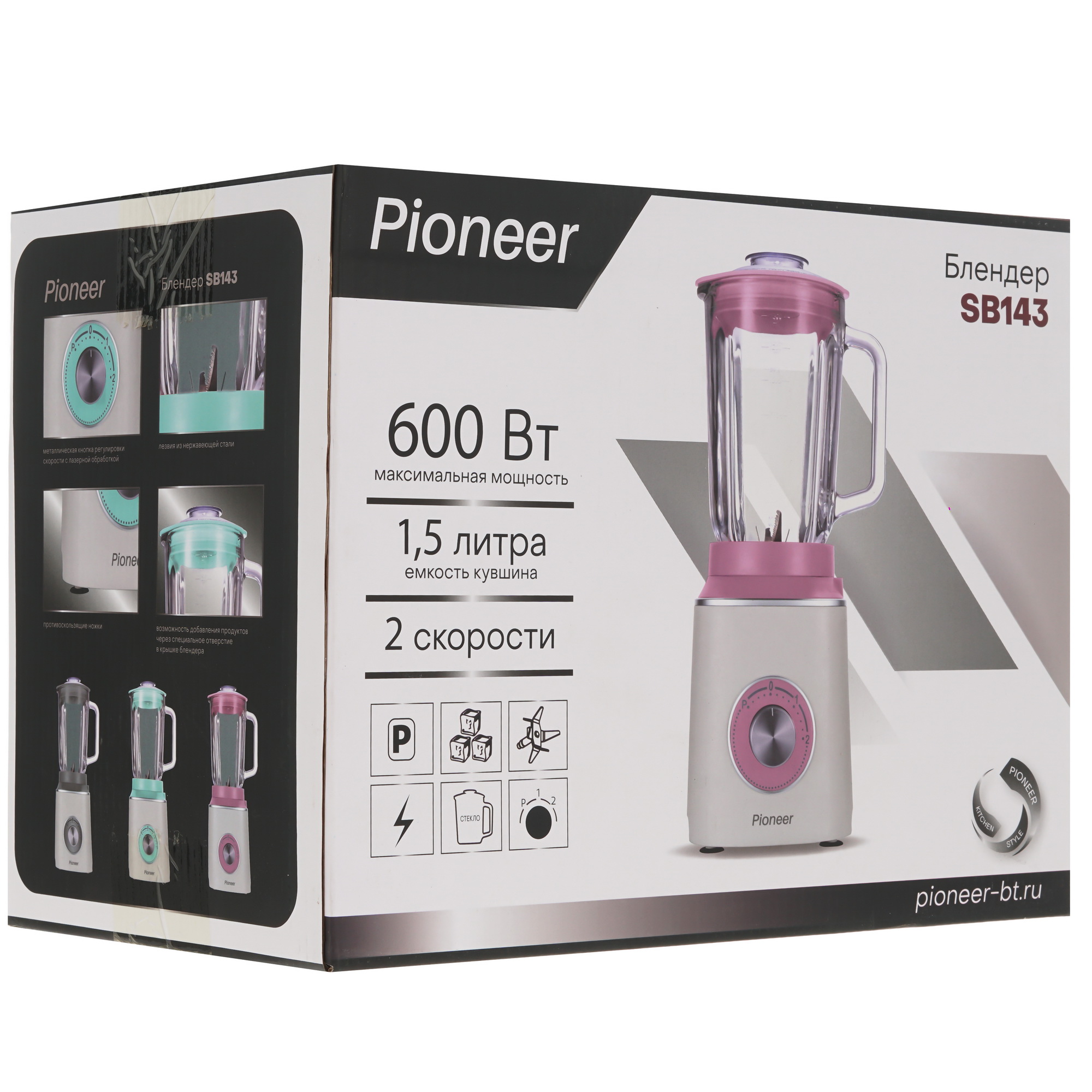 9053110 Блендер стационарный Pioneer SB143 pink розовый STDN-0089503 - Вид №8