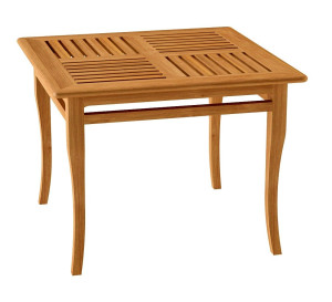 Квадратный стол из тикового дерева decò