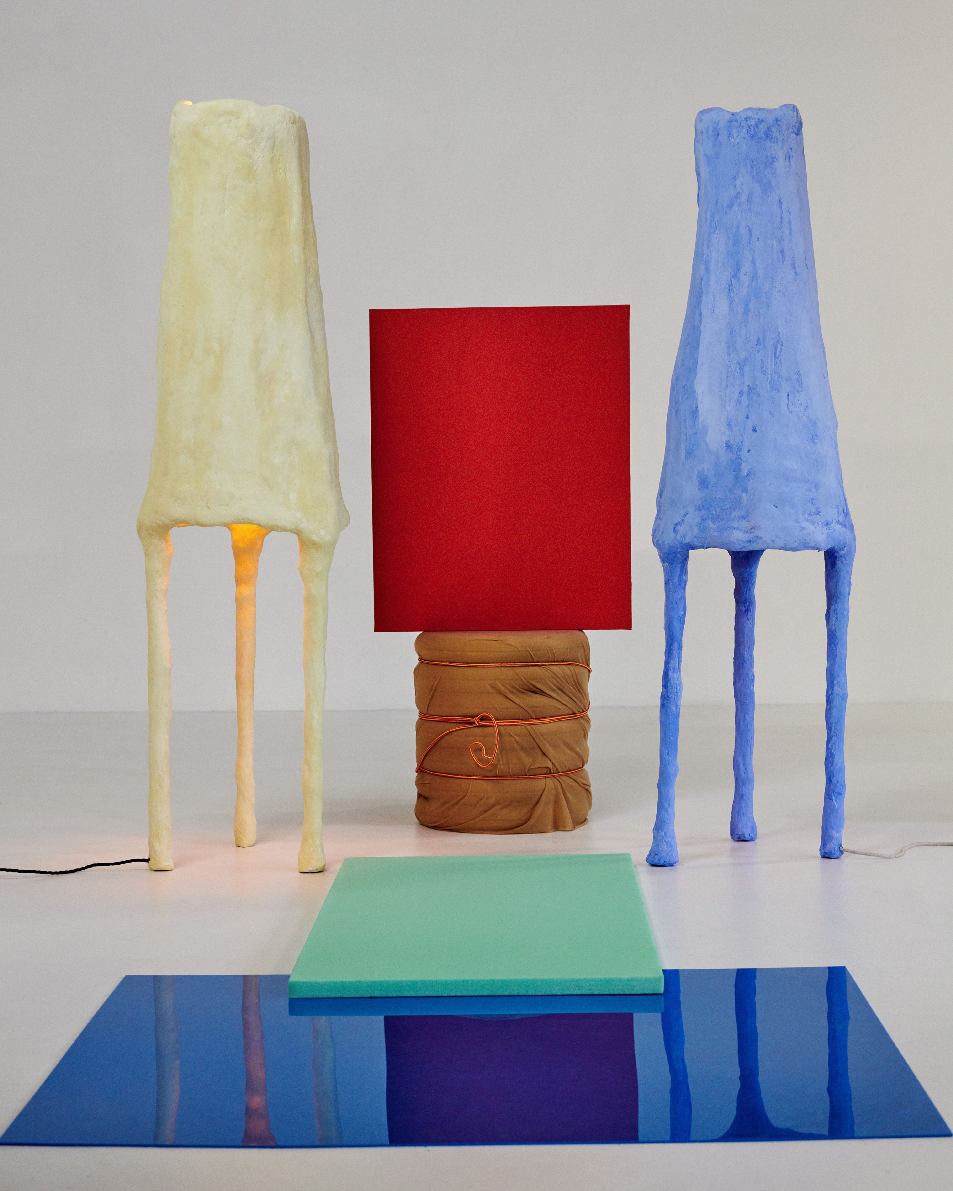 Напольная лампа из гипса и бумаги Movimento Gallery Jordan Fleming ARCH-00007207 - Вид №2