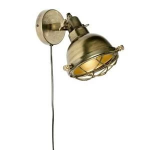 Лампа настенная Evan, латунь