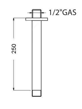 Кронштейн душевой MIGLIORE Ricambi ML.RIC-36.120.CR, хром  - Вид №3