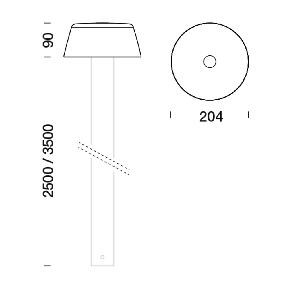 2000269 Уличное освещение  Platek FONT su palo  FONT - 8 LED 4000K 360° Street optic  - Вид №8