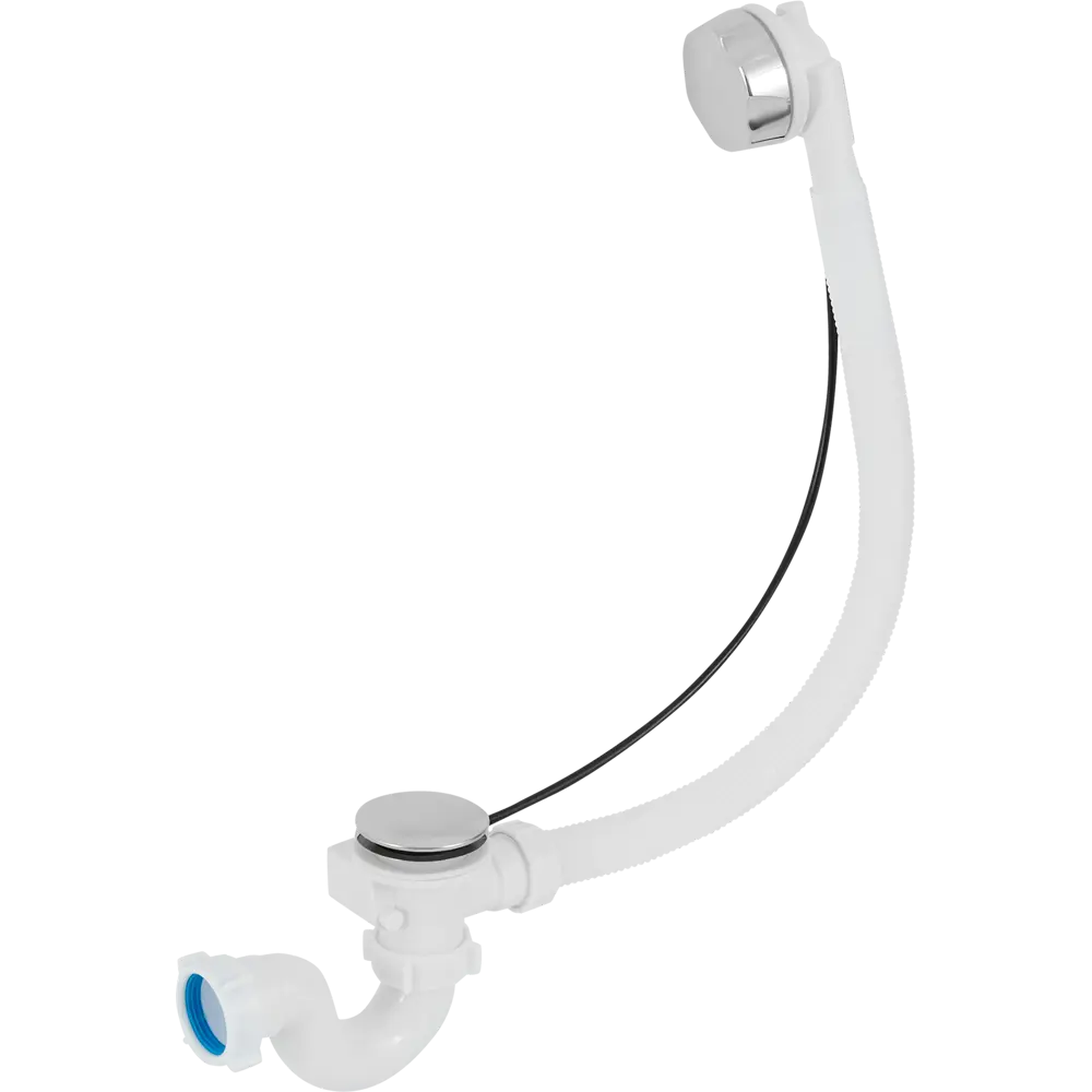 Сифон для ванны АНИ Пласт полуавтоматический с системой слива-перелива 84660201 STLM-0053550