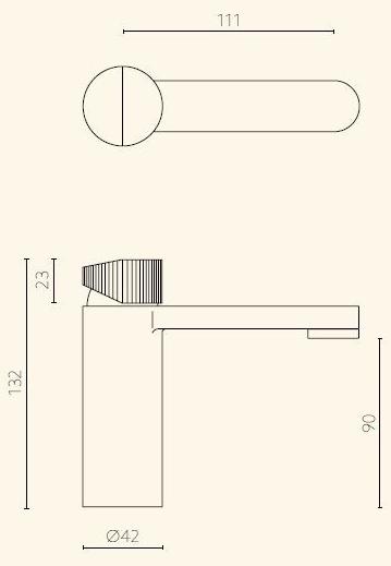 NOKEN Смеситель для умывальника, однорычажный Tono sun-id-1402585 - Вид №2