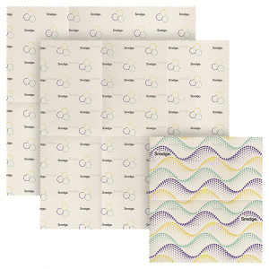 SMID87 Набор из 3 многоразовых оберток для ланча, пчелиный воск Smidge