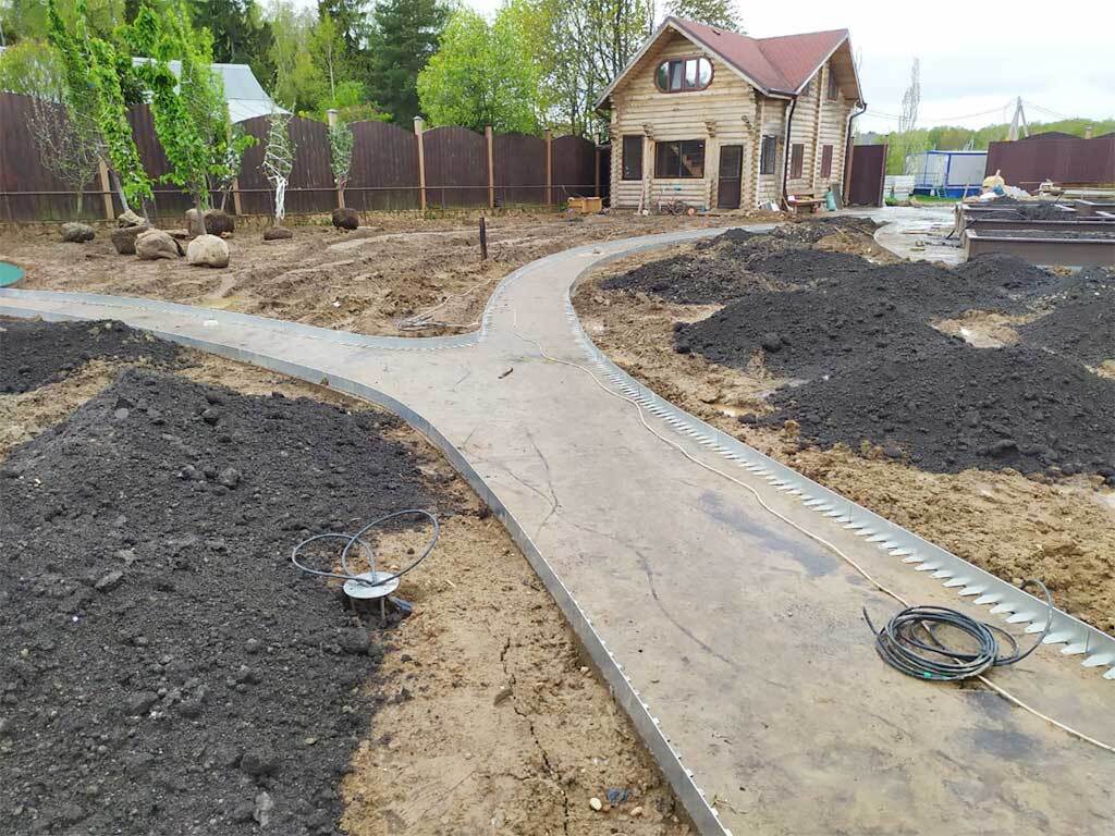 Металлический бордюр 1200*50*45*1,5 компл. ГеоПластБорд GPBST-19 - Вид №11