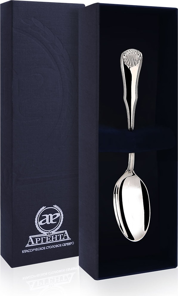 99873 Аргента (Россия) Ложка кофейная "Визит" Серебро 925 