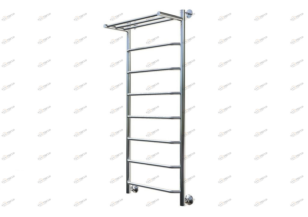 Полотенцесушитель водяной Aquanet Fiona 1200x500, с верхней полкой 00237020