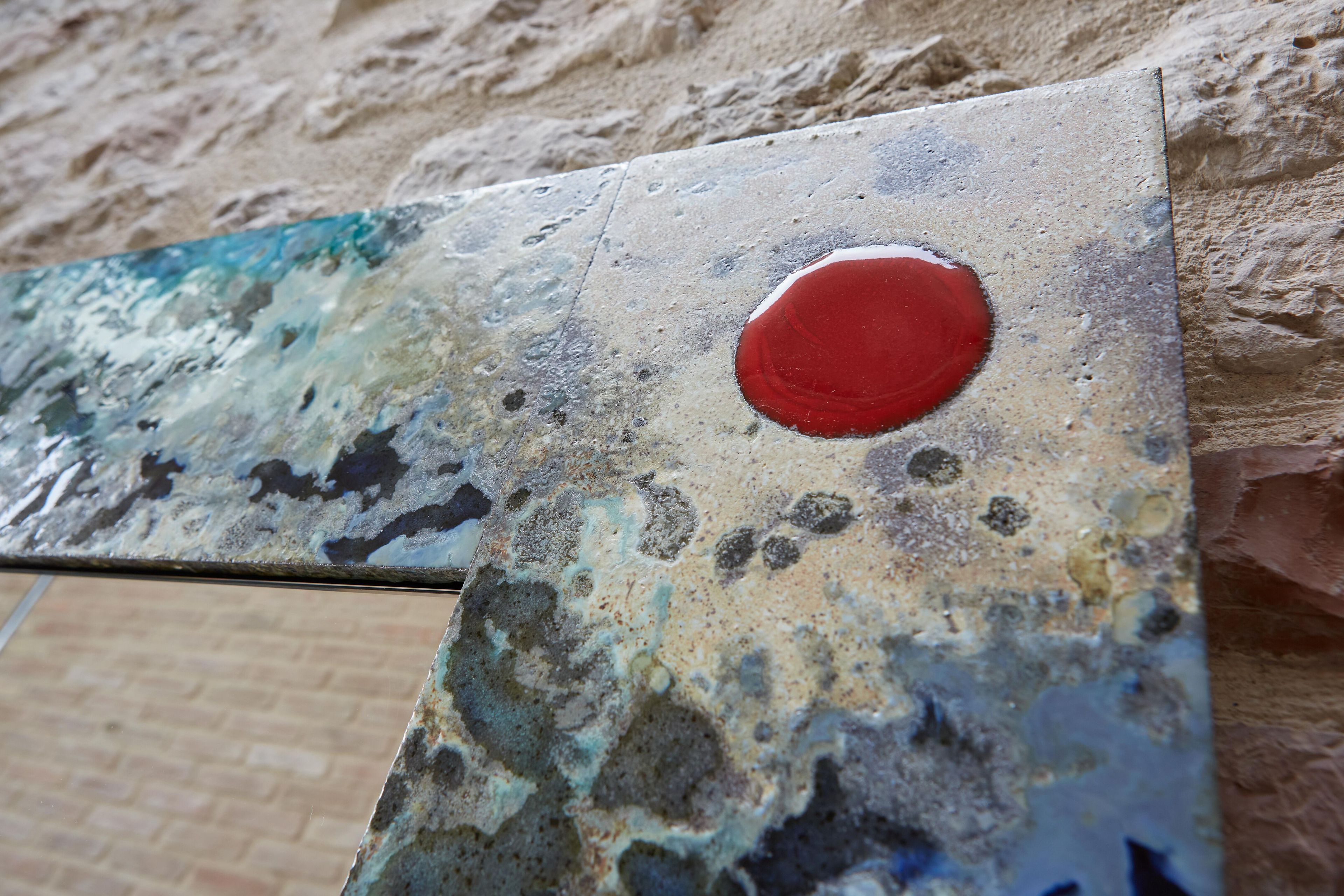 Настенное зеркало из фаянсовой лавы DOMIZIANI VENTANA ARCH-00138190 - Вид №1