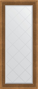 BY 4154 Зеркало с гравировкой в багетной раме - бронзовый акведук 93 mm EVOFORM Exclusive-G